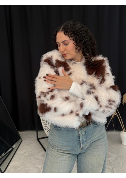 Animal Desenli Kürk