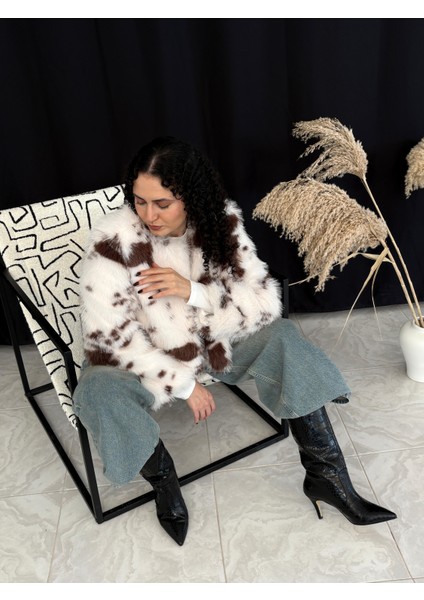 Animal Desenli Kürk