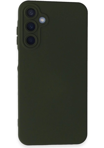 Newface A25 5g Kılıf Nano Içi Kadife Silikon - Koyu Yeşil