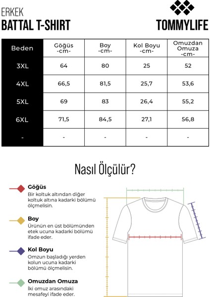 Petrol Basic Kısa Kol O Yaka Büyük Beden Erkek T-Shirt - 88072
