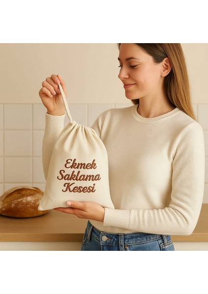Ekmek Saklama Kesesi ( Müslin Nakışlı ) fiyatları