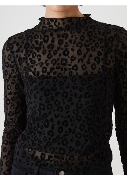 Yeni Sezon Dik Yaka Desenli Kadın Bluz modelleri