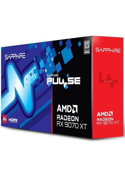 Rx 9070 Xt Pulse 11348-03-20G 256 Bit Gddr6 16 GB Ekran Kartı