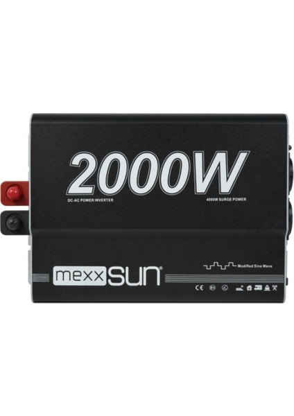 Mexxsun 12V 2000W Modifiye Sinüs Inverter modelleri