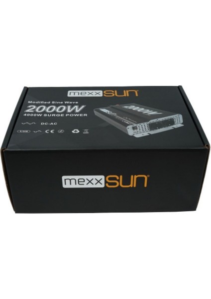 Mexxsun 12V 2000W Modifiye Sinüs Inverter indirimleri