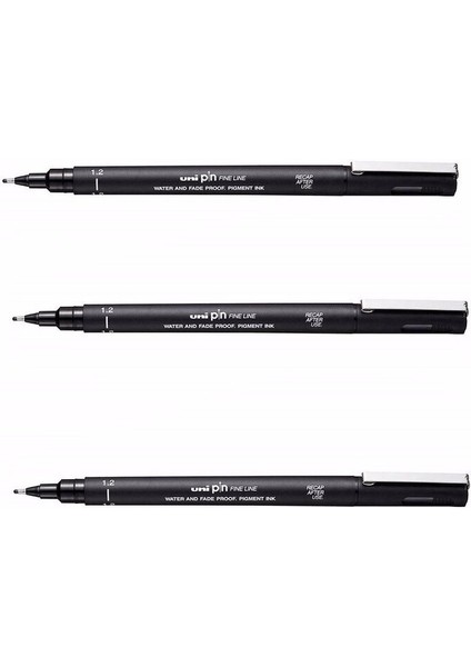 Uni Ball Pin 0,03 Teknik Çizim Kalemi Siyah (3 Adet) modelleri
