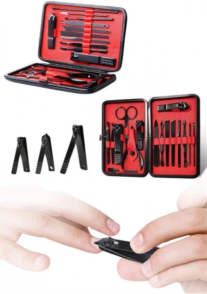 Ieg® 17 Parça Manikür Seti El ve Ayak Bakımı Törpü Cımbız Tırnak Temizleme indirimleri