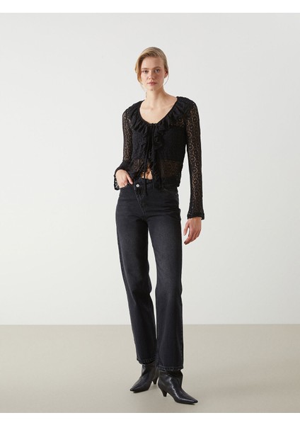 Yeni Sezon V Yaka Dantelli Kadın Bluz fiyatları