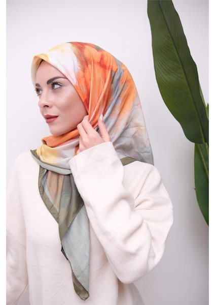 Renkli Karma Desen Dijital Soft Eşarp modelleri