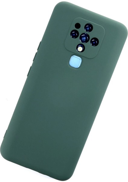 Tecno Camon 16 Kılıf Nano Içi Kadife Silikon - Koyu Yeşil modelleri