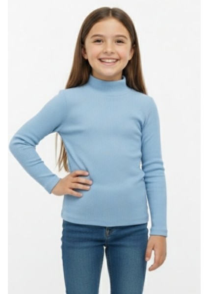 Kız/erkek Çocuk Bluz Balıkçı Yaka Fitilli