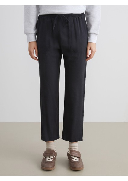 Yeni Sezon Beli Lastikli Loose Fit Kadın Pantolon modelleri