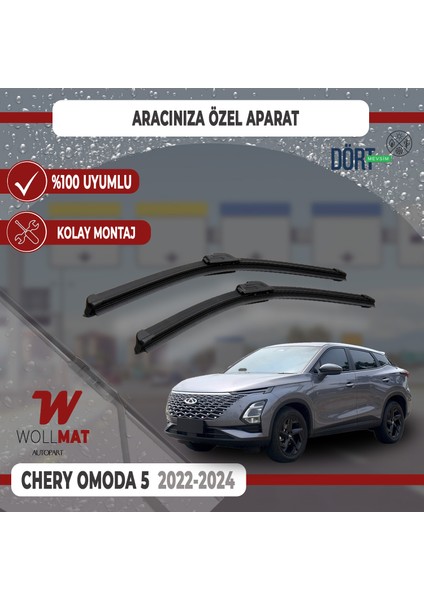 Chery Omoda 5 Silecek 2022-2024 Uyumlu Silecek Takımı Araca Özel