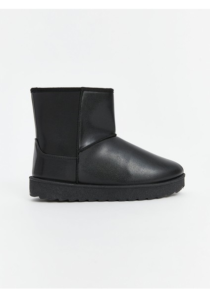 Yeni Sezon Deri Görünümlü Kadın Kar Botu fiyatları