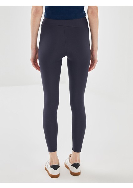 Yeni Sezon Kadın Beli Lastikli Ekstra Dar Fit Düz Tayt fırsatları