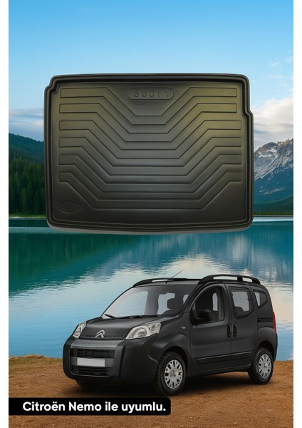 Citroën Nemo 2008+ Uyumlu 3D Bagaj Havuzu Premium fiyatları