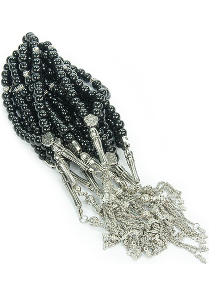 10 Adet 33LÜ Hac Umre Hediyelik Tesbih - Siyah modelleri