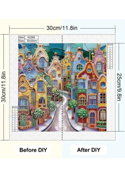 5 D Kendin Yap 30CMX30XM Elmas Mozaik Boyama Tablo fiyatları