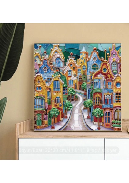 5 D Kendin Yap 30CMX30XM Elmas Mozaik Boyama Tablo modelleri
