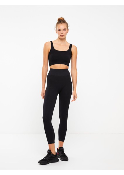 Yeni Sezon Kadın Beli Lastikli Düz Tayt modelleri