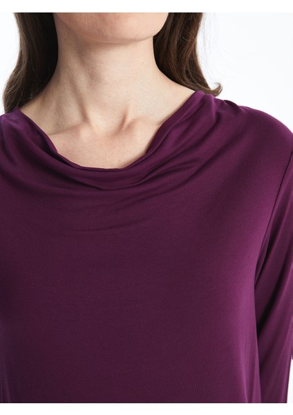 Yeni Sezon Dökümlü Yaka Kadın Bluz modelleri