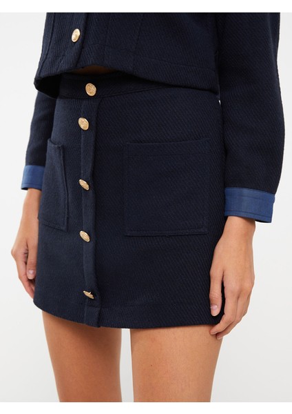 Yeni Sezon Kadın Beli Fermuarlı Düz Etek modelleri