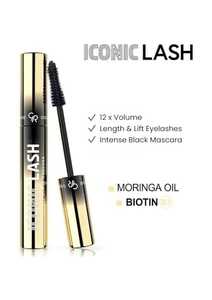 Golden Rose Iconic Lash Intense Black Mascara - Yoğun Hacim Veren Maskara modelleri
