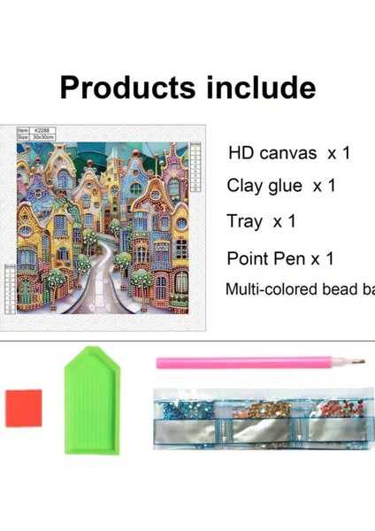 5 D Kendin Yap 30CMX30XM Elmas Mozaik Boyama Tablo fırsatları