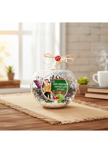 Mini Elma Teraryum - Öğretmenler Günü Hediyesi indirimleri