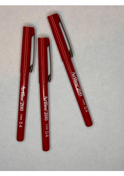 200 Fineliner 0.4mm Keçe Uçlu Kalem ( 3 Adet) fırsatları