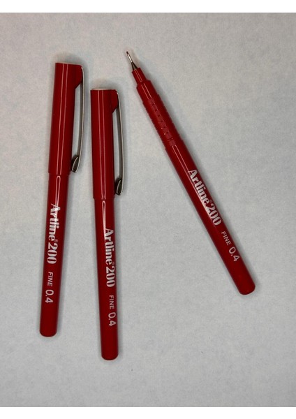 200 Fineliner 0.4mm Keçe Uçlu Kalem ( 3 Adet) indirimleri