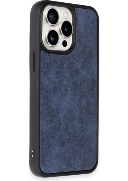Ieg iPhone 15 Pro Kılıf Aras Deri Kapak - Lacivert fiyatları