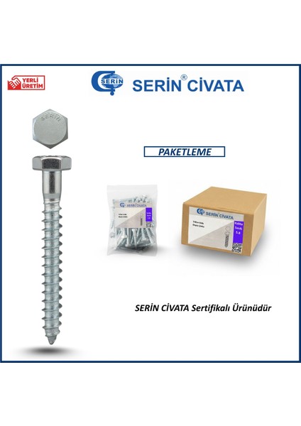 8X50 Altıköşe Trifon Vida Dın 571