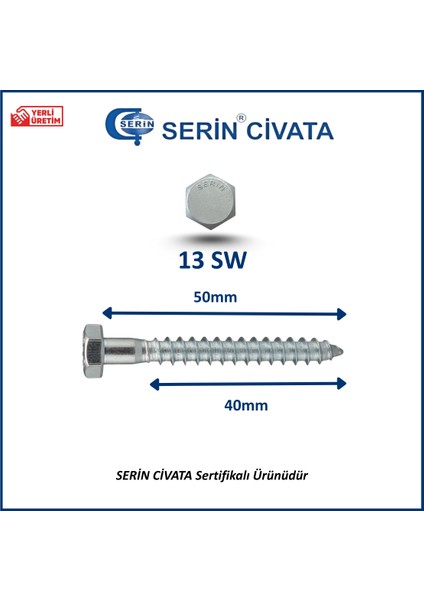 8X50 Altıköşe Trifon Vida Dın 571 fiyatları