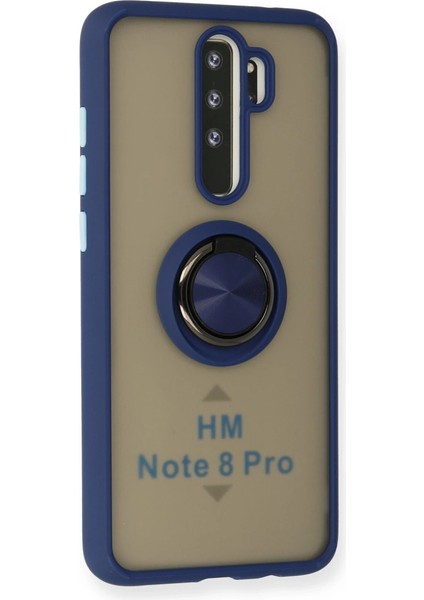 Redmi Note 8 Kılıf Montreal Yüzüklü Silikon Kapak - Lacivert fiyatları