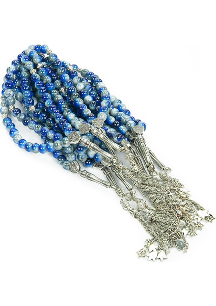 10 Adet 33LÜ Hac Umre Hediyelik Tesbih - Lacivert modelleri