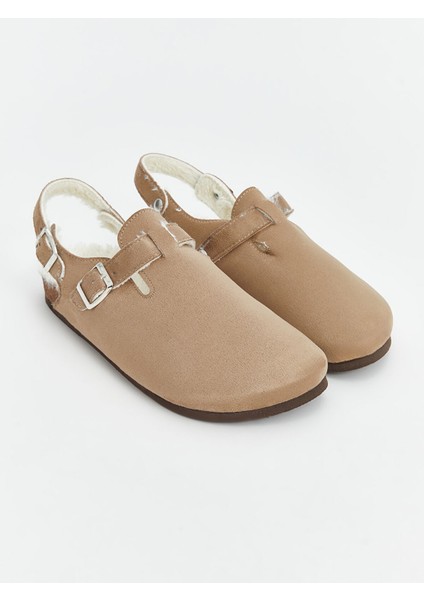 Yeni Sezon Peluş Astar Detaylı Kadın Ev Terliği