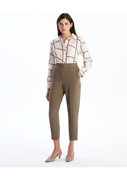 Yeni Sezon Beli Lastikli Kadın Pantolon
