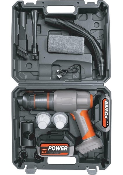 20.000PA Ultra Çekim Güçlü 25000MAH Çift Bataryalı Güçlü Vakumlu Çantalı Araç Içi Üflemeli Süpürge