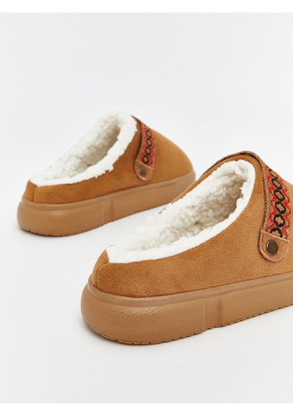 Yeni Sezon Kürk Detaylı Kadın Ev Ayakkabısı indirimleri