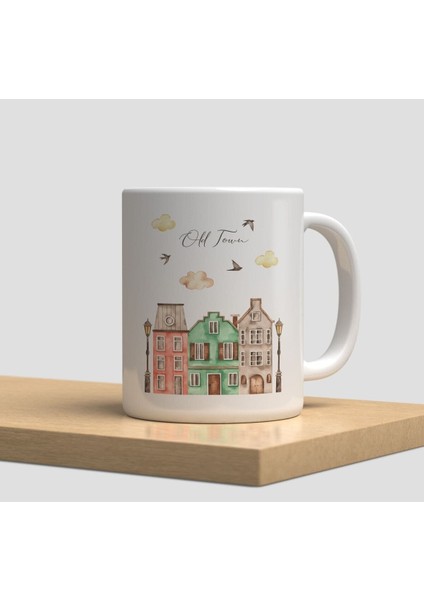 Ev Aile Beyaz Kupa Bardak