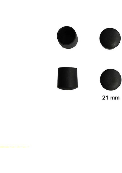 Yuvarlak Profil Dış Tapa 21 mm 4 Adet
