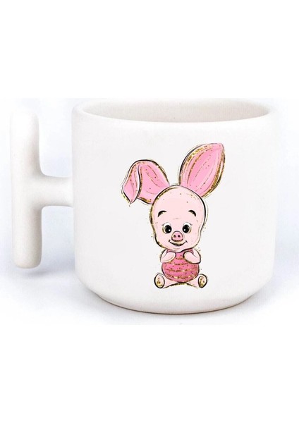 Winnie The Pooh Pooh, Iyor (Eeyore), Piglet 4'lü El Yapımı T Kulplu Fincan modelleri
