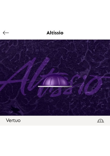 Altissio Vertuo Kapsül Kahve 10 Lu (Vertuo Makineler Için Uygundur)