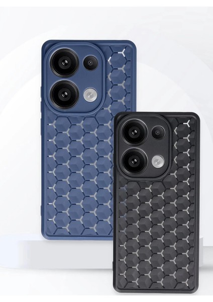 Newface Redmi Note 13 5g Kılıf Petek Silikon Kapak - Siyah modelleri