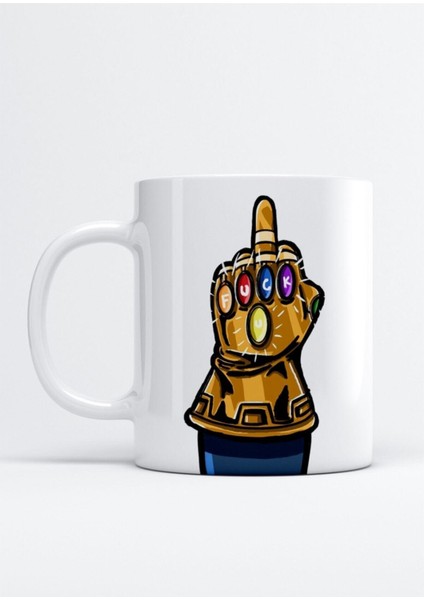 Thanos Sonsuzluk Eldiveni Baskı Porselen Kupa Bardak