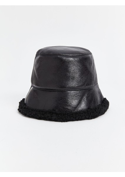 Yeni Sezon Deri Görünümlü Kadın Bucket Şapka fırsatları