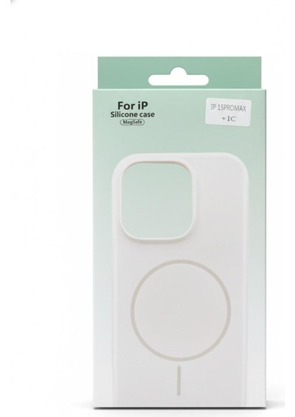 iphone 15 Promax Silikon Magsafe Beyaz Kılıf modelleri