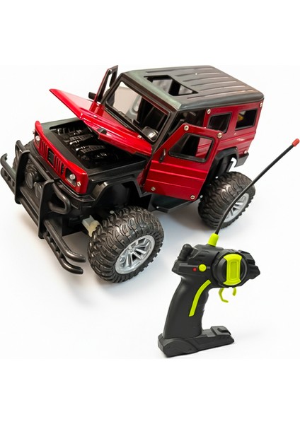 Uzaktan Kumandalı 1:20 Şarjlı Metal Off Road Işıklı Arazi Aracı Kırmızı 682 fiyatları