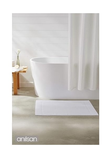 Beyaz Ayak Havlusu - 50X70 Cm, 245 GR,%100 Pamuk, Spa ve Otel Paspası, Günlük Kullanıma Uygun modelleri